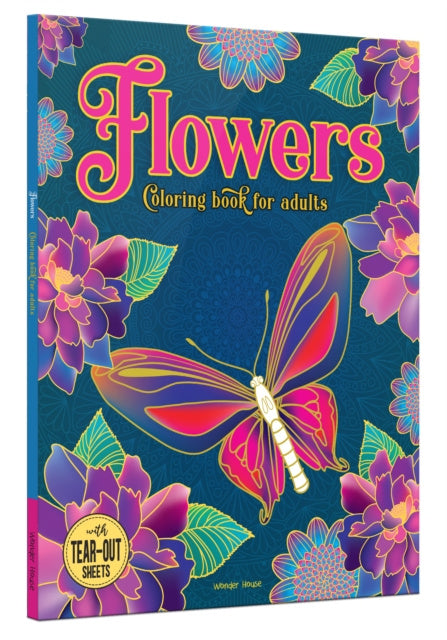Valokuva kirjasta Wonder House Books Flowers Coloring Book for Adults, kuuluu tuoteryhmään Ulk harrasteet.