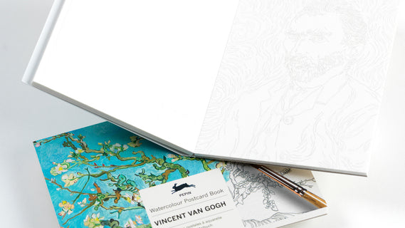 Väritettävä postikorttisetti Pepinpress Van Gogh