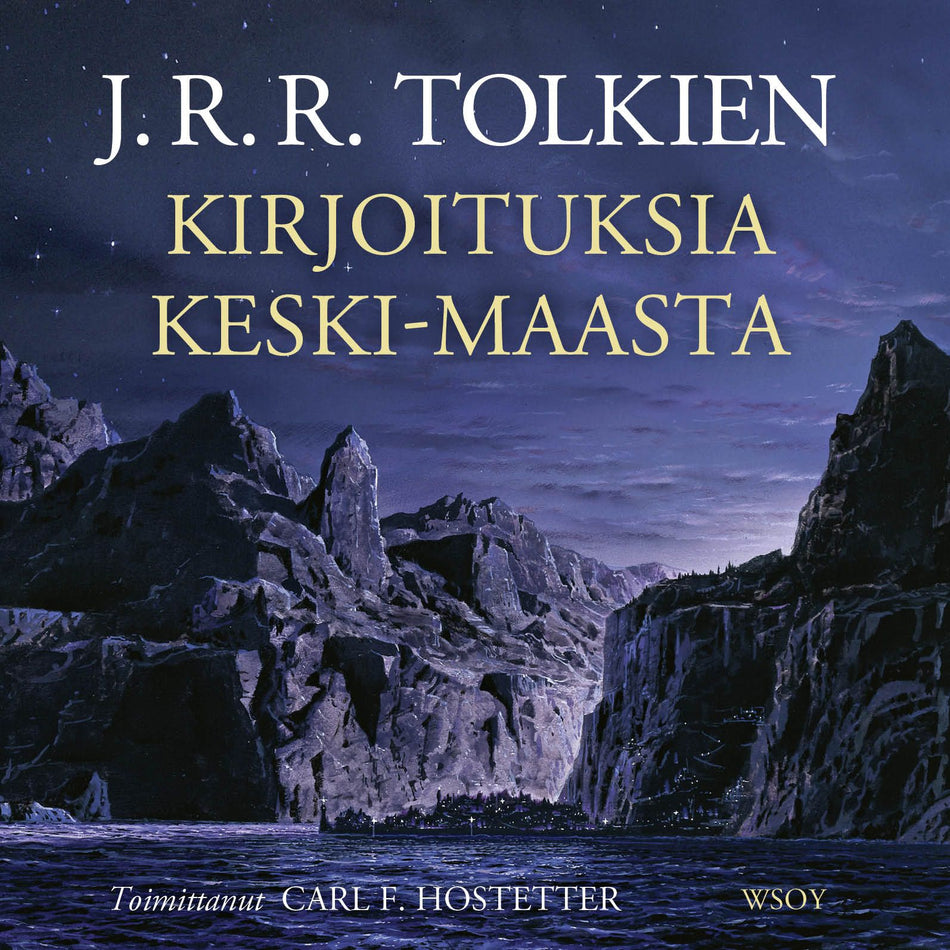 Valokuva kirjasta J. R. R. Tolkien Kirjoituksia Keski-Maasta, kuuluu tuoteryhmään Äänikirjat kauno.