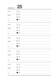 Viiden vuoden päiväkirja, Musta kangas