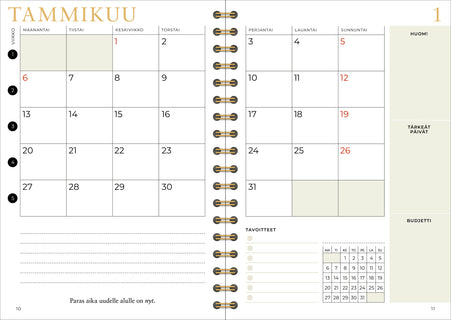 Arjen onni Planner 2025