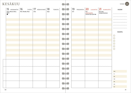 Arjen onni Planner 2026