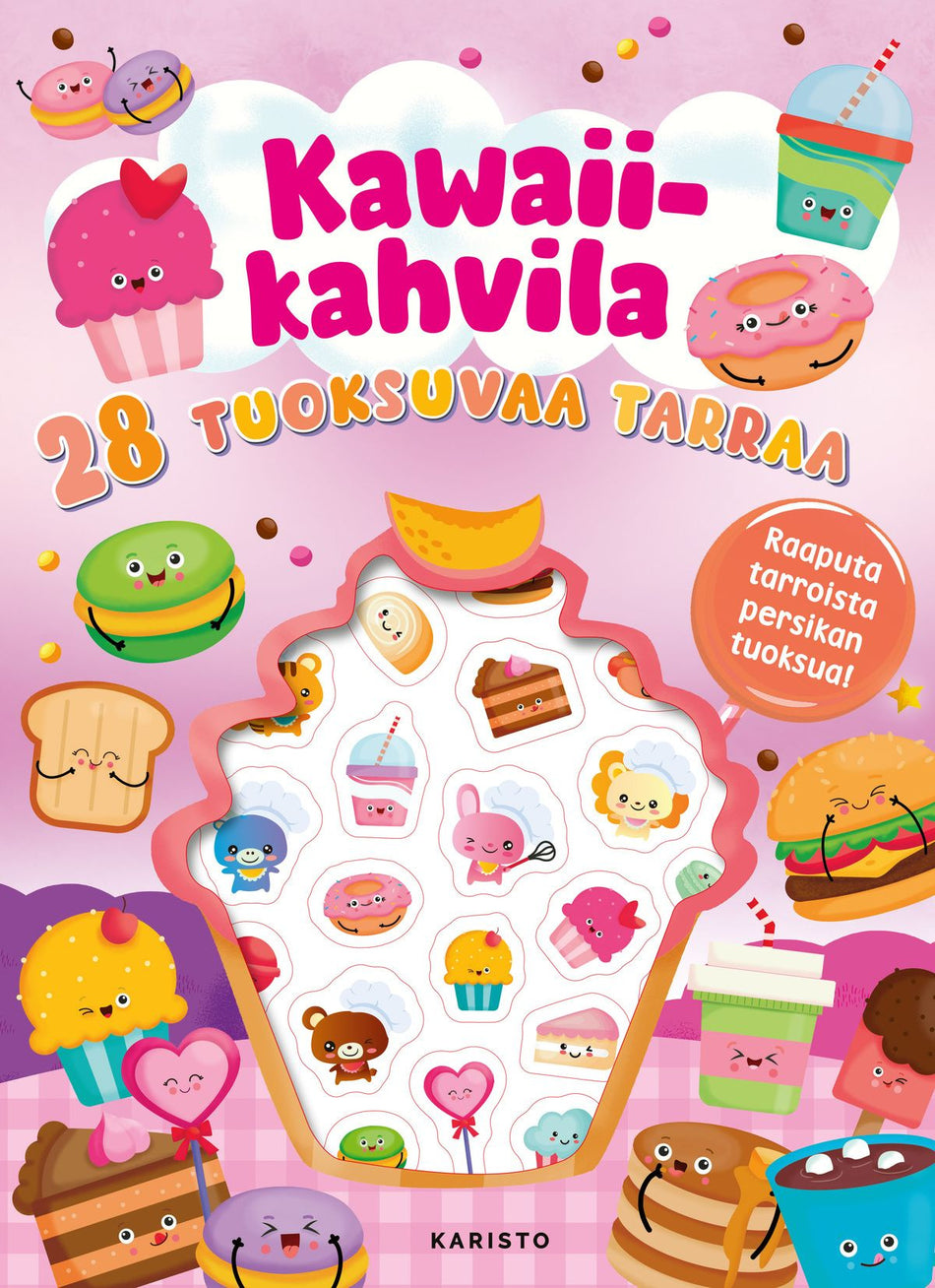 Valokuva kirjasta  Kawaii-kahvila, kuuluu tuoteryhmään Väritys-puuhakirjat.