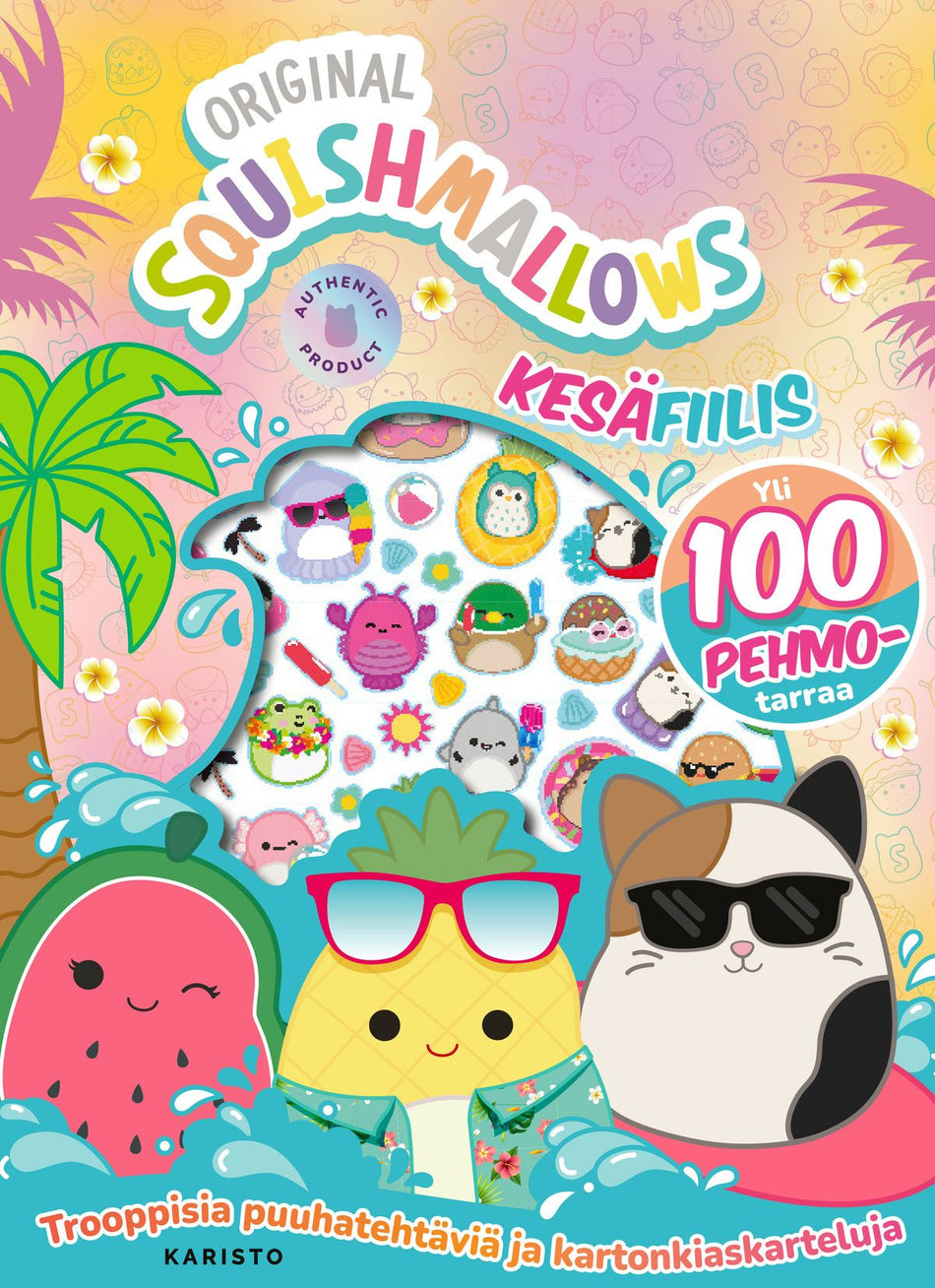Valokuva kirjasta  Squishmallows - Kesäfiilis, kuuluu tuoteryhmään Väritys-puuhakirjat.