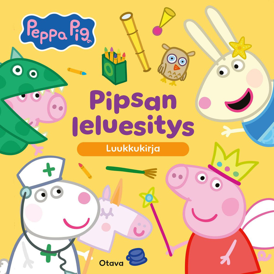 Valokuva kirjasta Laura Baker Pipsa Possu - Pipsan leluesitys, kuuluu tuoteryhmään Lasten kuvakirjat.