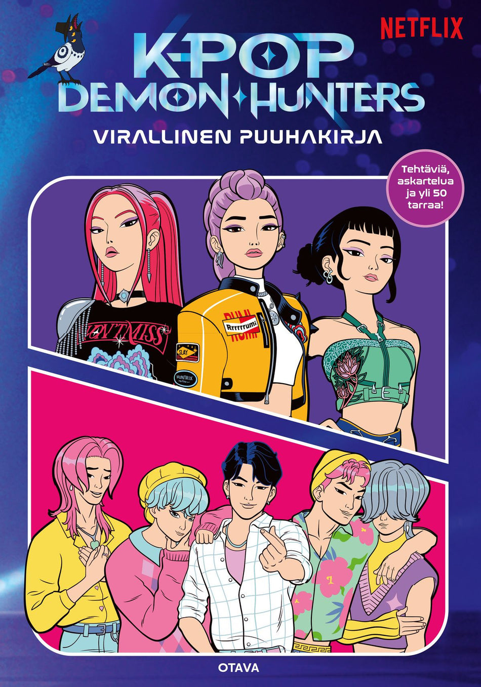 Valokuva kirjasta  KPop Demon Hunters Virallinen puuhakirja, kuuluu tuoteryhmään Väritys-puuhakirjat.