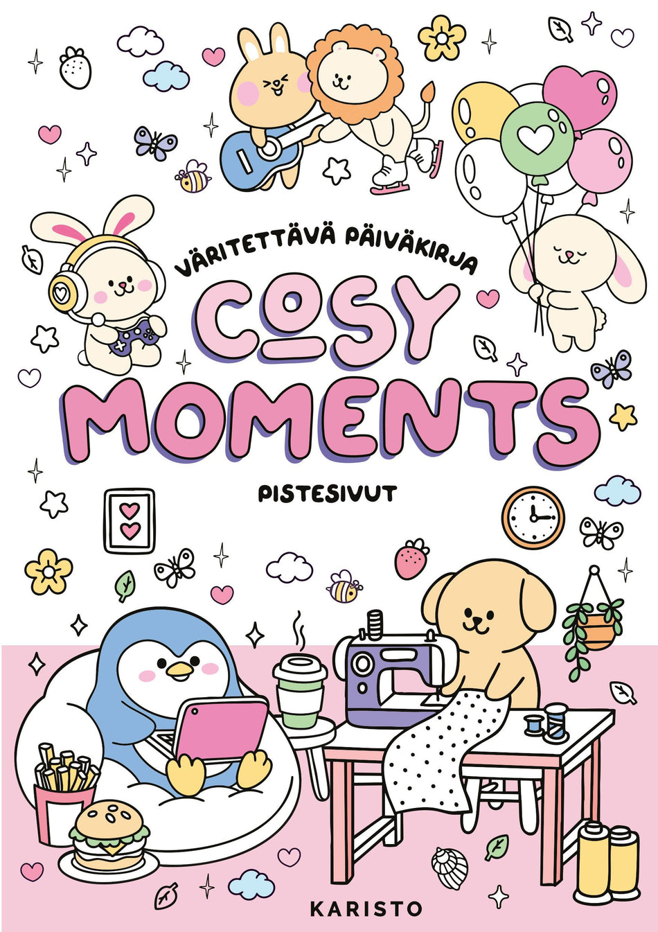 Valokuva kirjasta  Cosy Moments - Väritettävä päiväkirja, kuuluu tuoteryhmään Väritys-puuhakirjat.