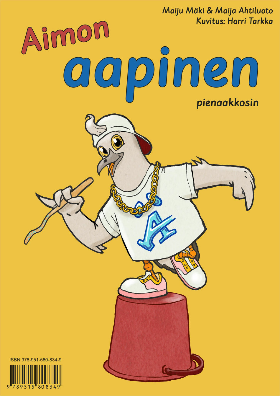 Valokuva kirjasta Maiju Mäki / Maija Ahtiluoto Aimon aapinen (selkokirja), kuuluu tuoteryhmään P-kirjat.