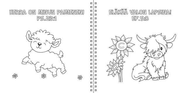 Jumalan kämmenellä värityskirja