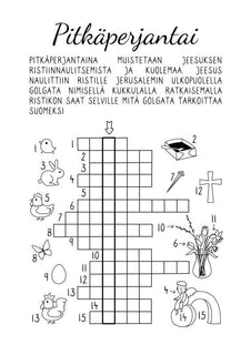 Pääsiäispuuhaa koululaisille