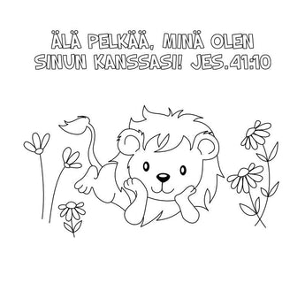 Jumalan kämmenellä minivärityskirja