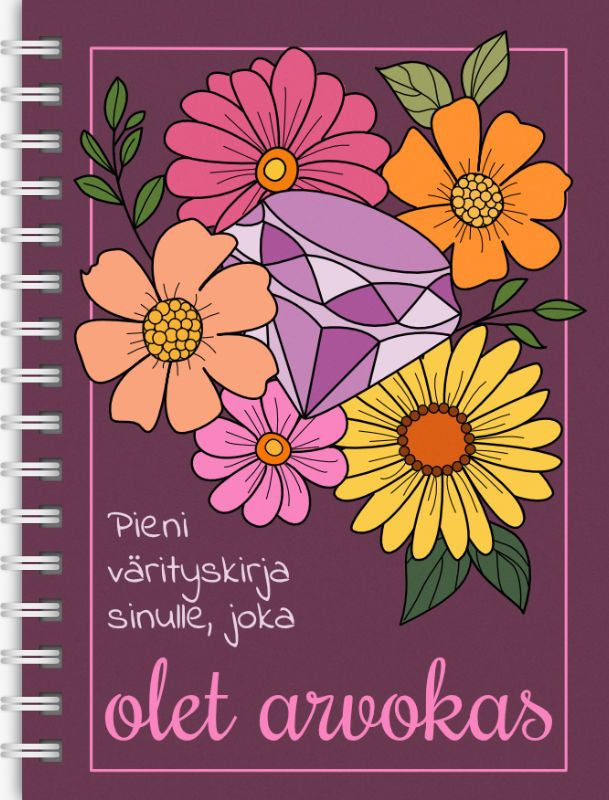Valokuva kirjasta  Pieni värityskirja sinulle, joka olet arvokas, kuuluu tuoteryhmään Väritys-puuhakirjat.