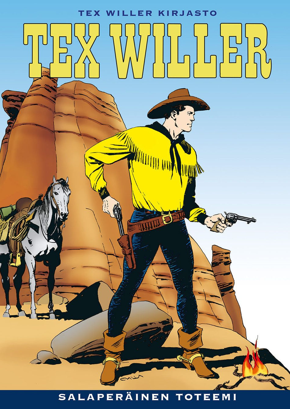 Valokuva kirjasta Gianluigi Bonelli / Aurelio Galleppini Tex Willer Kirjasto 1: Salaperäinen toteemi, kuuluu tuoteryhmään Sarjakuvat.