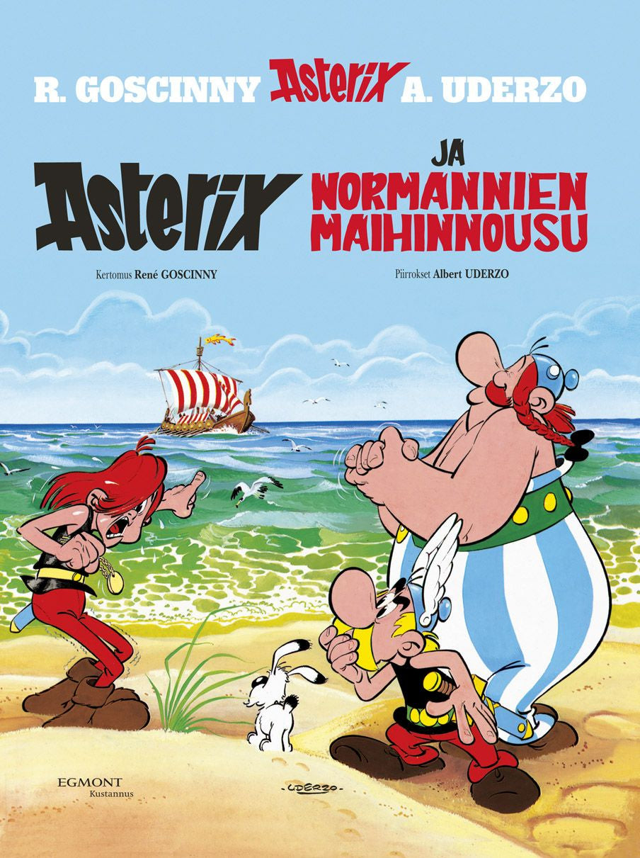 Valokuva kirjasta René Goscinny Asterix 9: Asterix ja normannien maihinnousu, kuuluu tuoteryhmään Sarjakuvat.