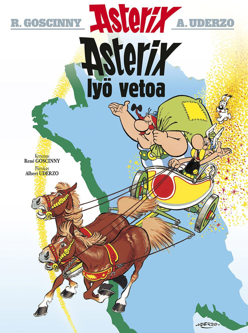Valokuva kirjasta René Goscinny Asterix 5: Asterix lyö vetoa, kuuluu tuoteryhmään Sarjakuvat.