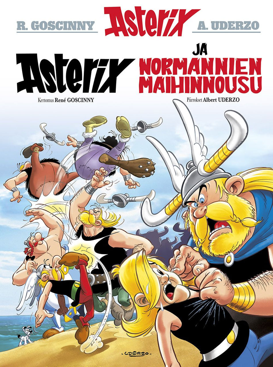 Valokuva kirjasta Rene Goscinny Asterix 9: Asterix ja normannien maihinnousu, kuuluu tuoteryhmään Sarjakuvat.