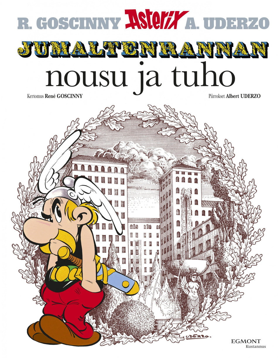 Valokuva kirjasta René Goscinny Asterix 17: Jumaltenrannan nousu ja tuho, kuuluu tuoteryhmään Sarjakuvat.