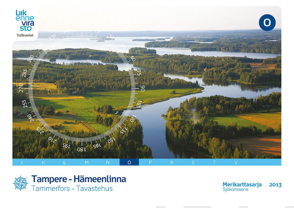 Valokuva kirjasta  Merikarttasarja O Tampere -Hämeenlinna, Tammerfors - Tavastehus, kuuluu tuoteryhmään Meri- rannikkokartat.