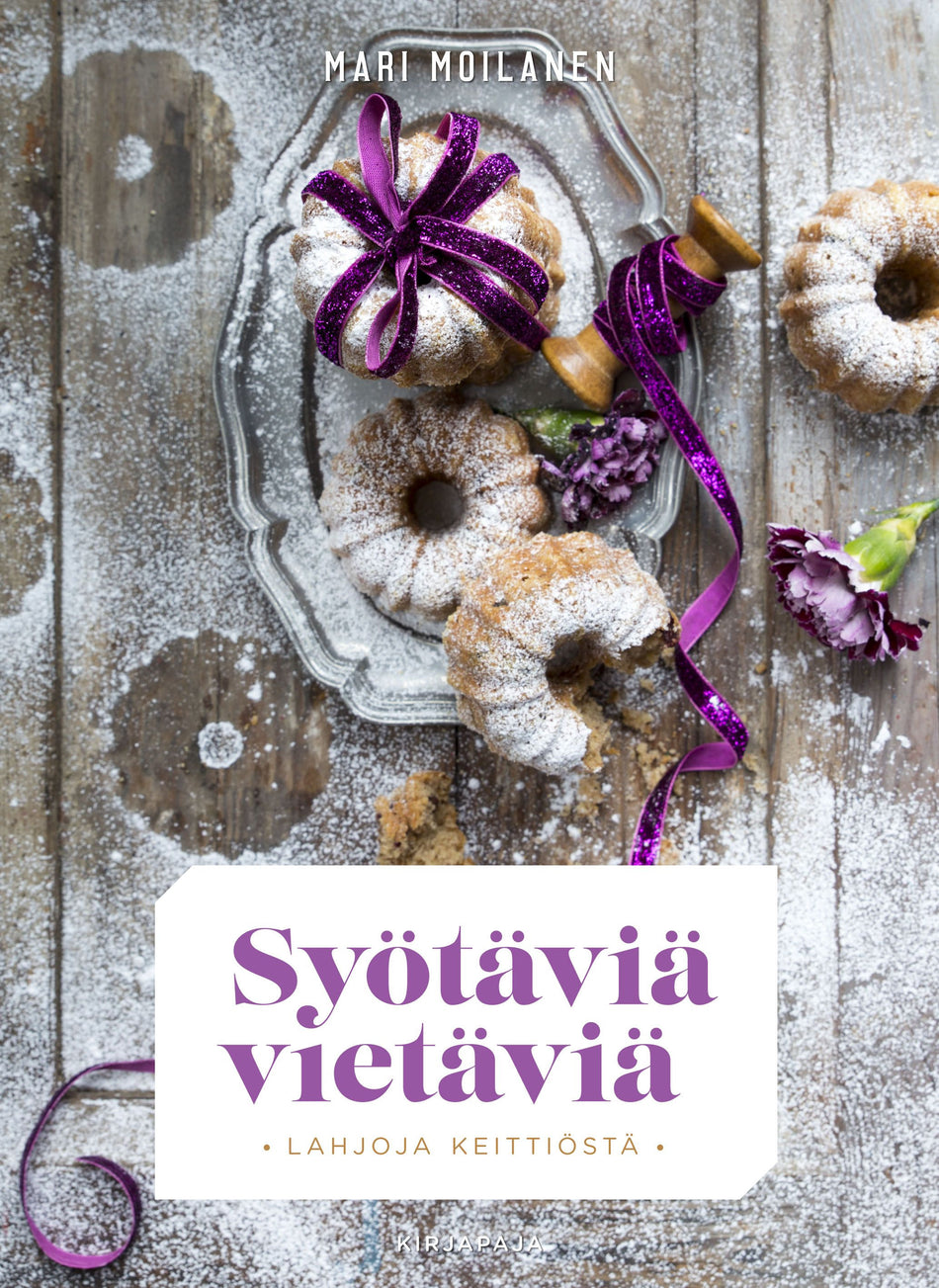 Valokuva kirjasta Mari Moilanen Syötäviä vietäviä, kuuluu tuoteryhmään Keittokirjat sisustus.