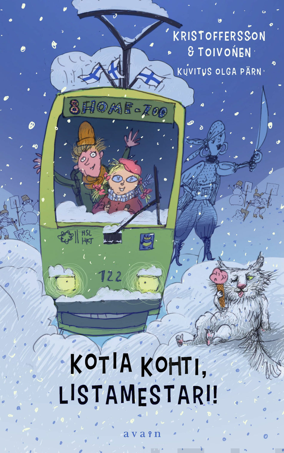 Valokuva kirjasta Tiina Kristoffersson / Vesa-Matti Toivonen Kotia kohti, Listamestari!, kuuluu tuoteryhmään Lasten romaanit lorut ja runot.