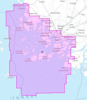 Merikarttasarja D Turunmaan saaristo 1:50 000