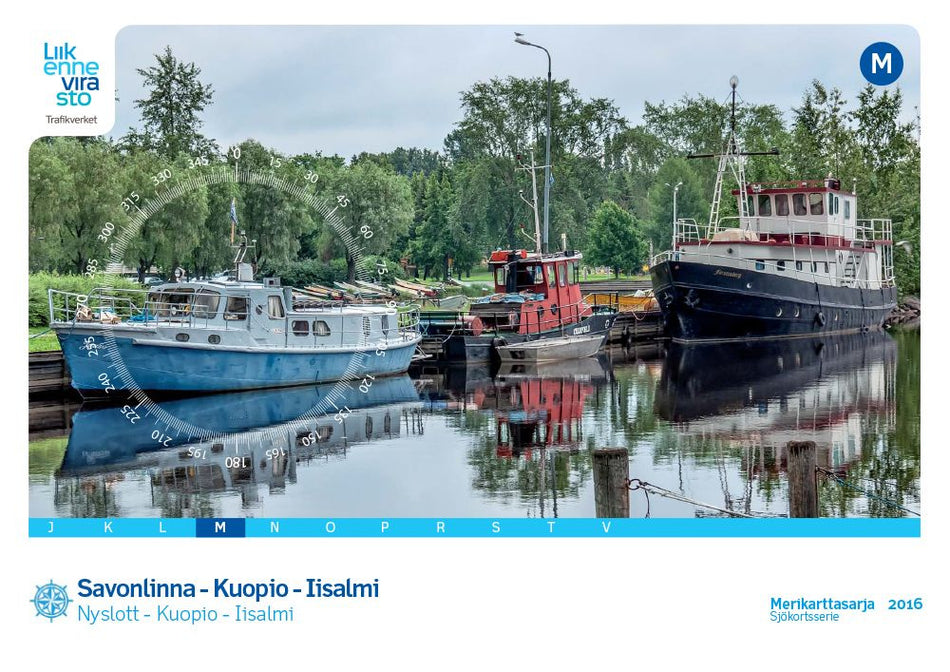 Valokuva kirjasta  Merikarttasarja M Savonlinna-Kuopio-Iisalmi 1:40 000/1:20 000, kuuluu tuoteryhmään Meri- rannikkokartat.