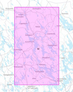 Merikarttasarja M Savonlinna-Kuopio-Iisalmi 1:40 000/1:20 000