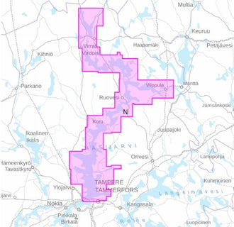Merikarttasarja N Tampere - Virrat 1:30 000