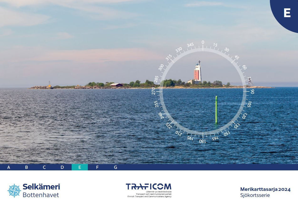 Valokuva kirjasta  Merikarttasarja E Selkämeri, kuuluu tuoteryhmään Meri- rannikkokartat.