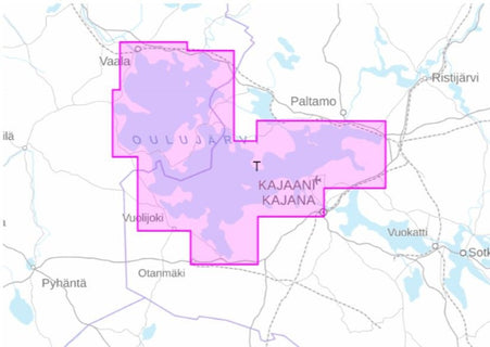 Merikarttasarja T Oulujärvi, Ule Träsk