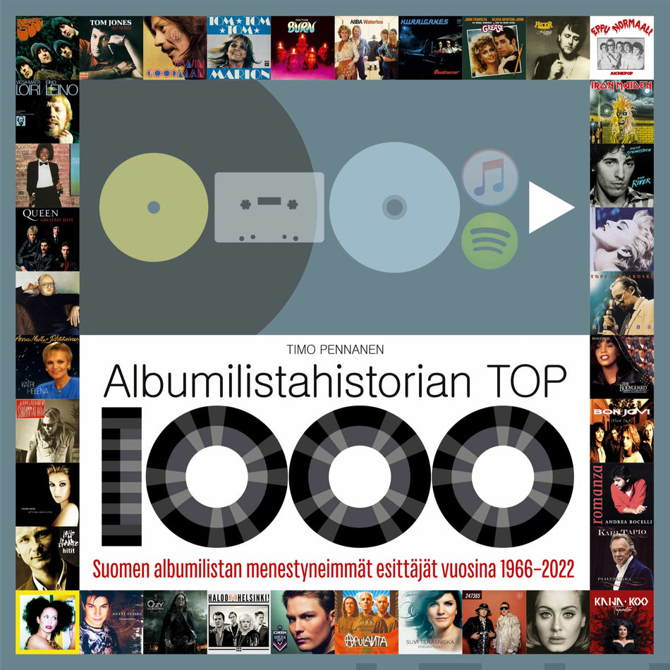 Valokuva kirjasta Timo Pennanen Albumilistahistorian Top 1000, kuuluu tuoteryhmään Musiikki.