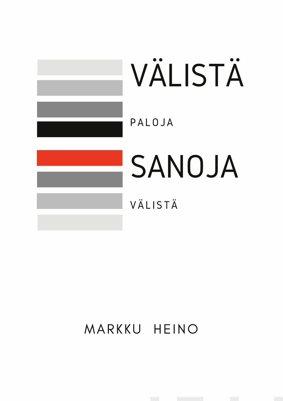 Valokuva kirjasta Markku Heino Sanoja välistä, kuuluu tuoteryhmään Runot.