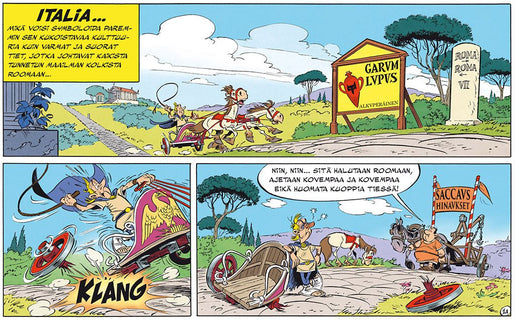 Asterix 37: Kilpa-ajo halki Italian