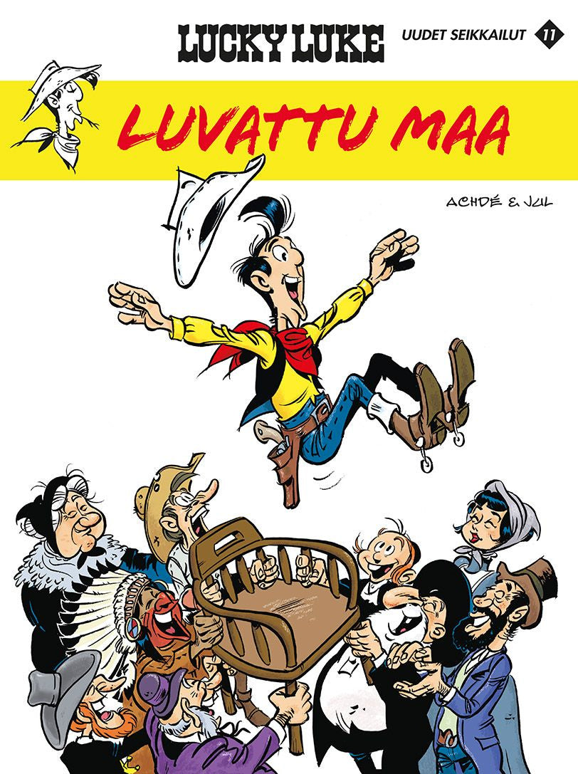 Valokuva kirjasta Jul Lucky Luke uudet seikkailut 11: Luvattu maa, kuuluu tuoteryhmään Sarjakuvat.