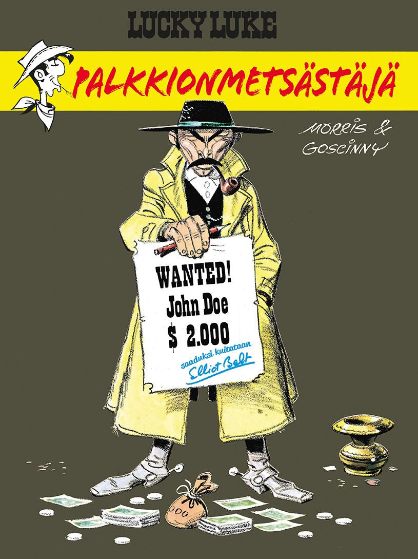 Valokuva kirjasta Rene Goscinny Lucky Luke 39: Palkkionmetsästäjä, kuuluu tuoteryhmään Sarjakuvat.
