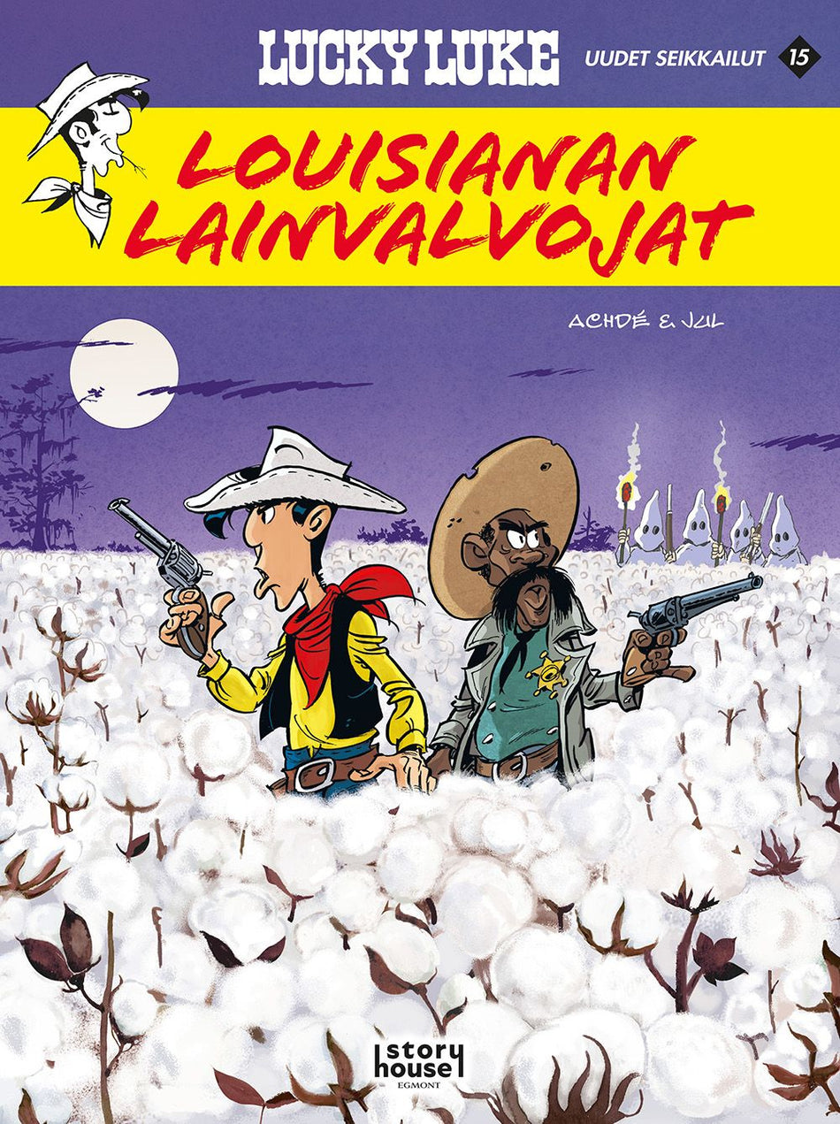 Valokuva kirjasta Jul Lucky Luke uudet seikkailut 15: Louisianan lainvalvojat, kuuluu tuoteryhmään Sarjakuvat.