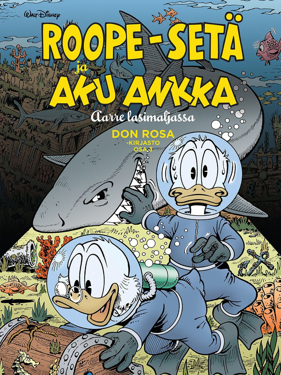 Valokuva kirjasta Don Rosa Don Rosa -kirjasto osa 3: Roope-setä ja Aku Ankka - Aarre lasimaljassa, kuuluu tuoteryhmään Sarjakuvat.