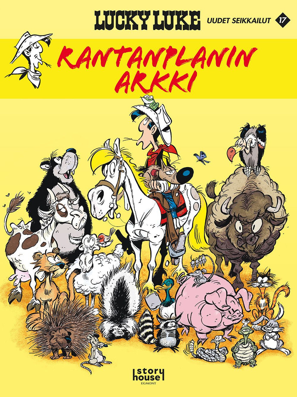 Valokuva kirjasta Maurice de (Morris) Bevere Lucky Luke uudet seikkailut 17: Rantanplanin arkki, kuuluu tuoteryhmään Sarjakuvat.