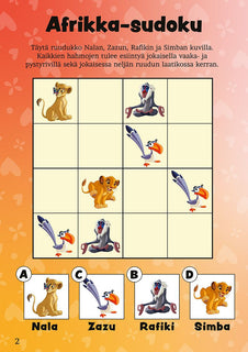 Disney Klassikot Eläimet puuhakirja (Disney 100 vuotta)