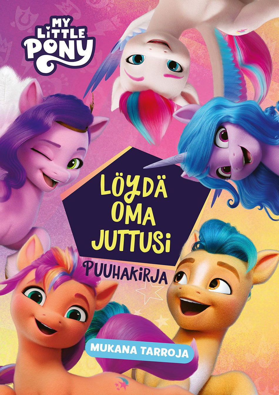Valokuva kirjasta  My Little Pony Löydä oma juttusi puuhakirja, kuuluu tuoteryhmään Väritys-puuhakirjat.