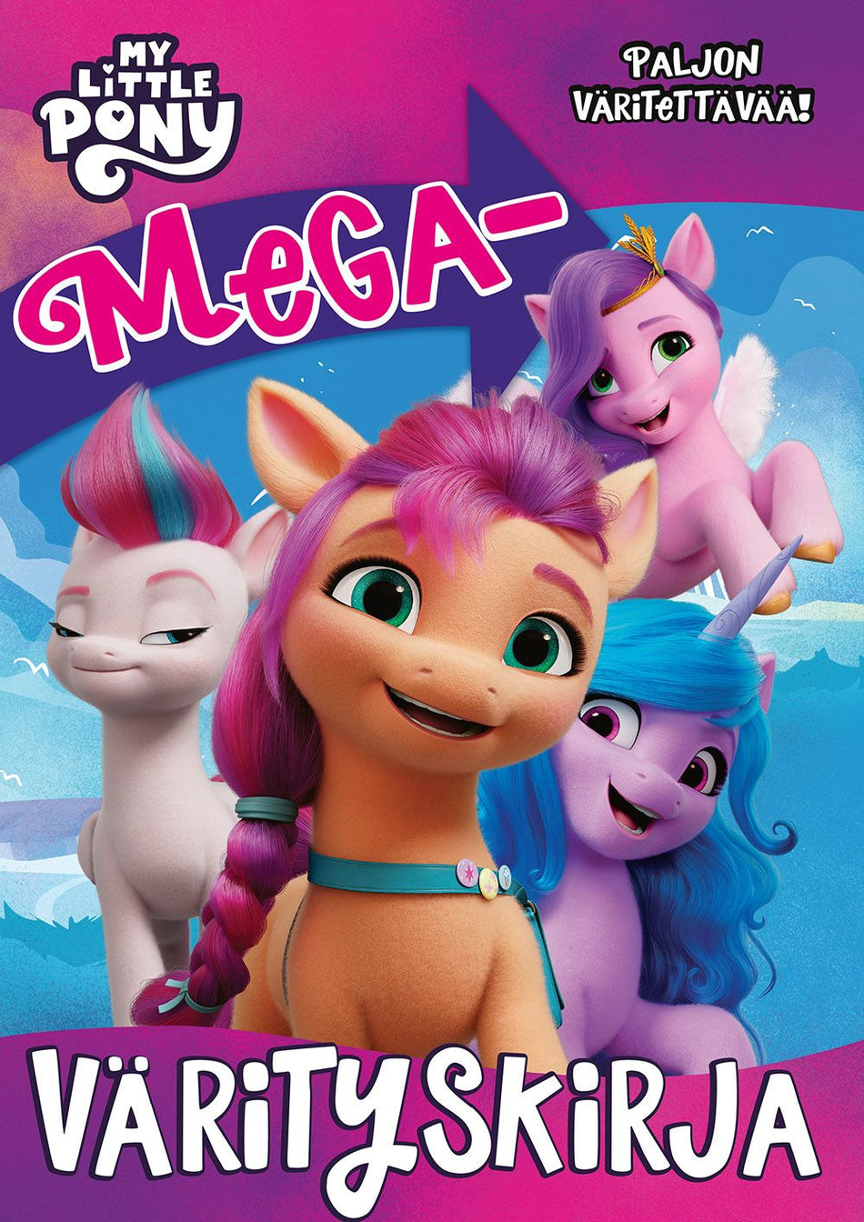 Valokuva kirjasta  My Little Pony Megavärityskirja, kuuluu tuoteryhmään Väritys-puuhakirjat.