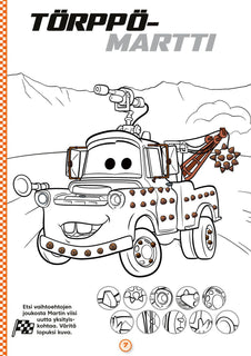 Disney Autot Tien päällä Menevää puuhaa