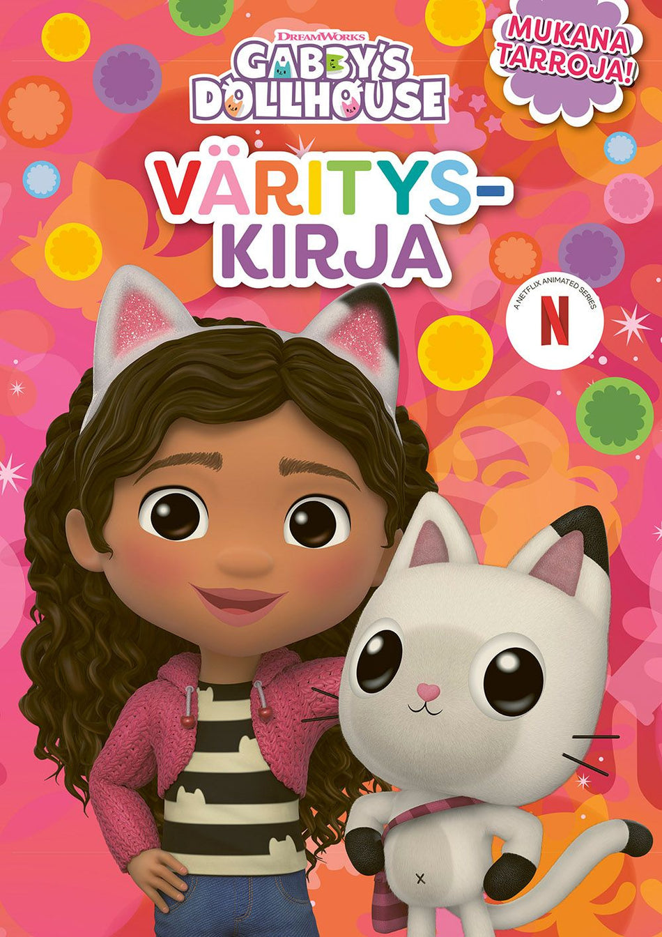 Valokuva kirjasta  Gabby's Dollhouse Värityskirja, kuuluu tuoteryhmään Väritys-puuhakirjat.