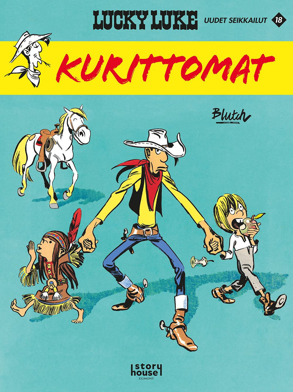 Valokuva kirjasta Blutch Lucky Luke uudet seikkailut 18: Kurittomat, kuuluu tuoteryhmään Sarjakuvat.