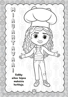 Gabby´s Dollhouse Juhlatunnelmissa värityskirja