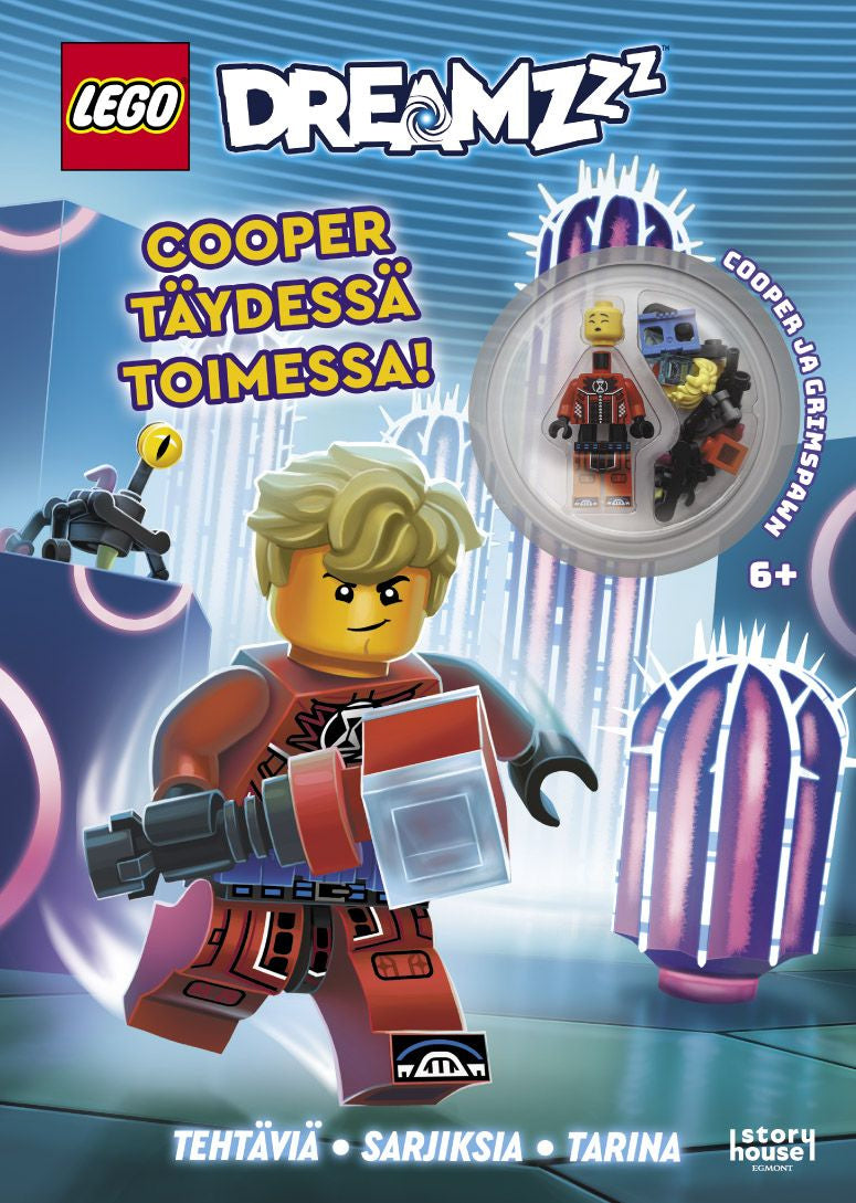 Valokuva kirjasta  LEGO DREAMZzz Cooper täydessä toimessa, kuuluu tuoteryhmään Väritys-puuhakirjat.