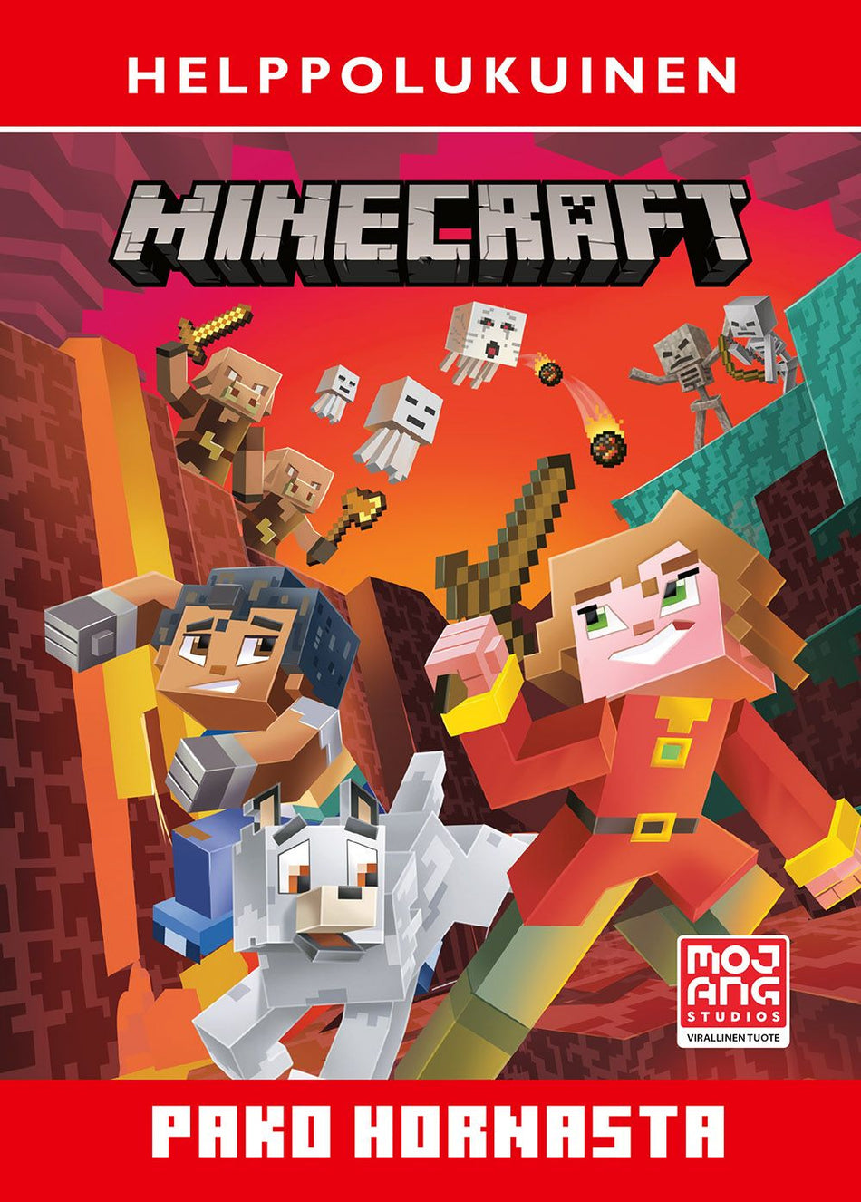 Valokuva kirjasta Nick Eliopulos Minecraft: Pako Hornasta (helppolukuinen), kuuluu tuoteryhmään Lasten kuvakirjat.