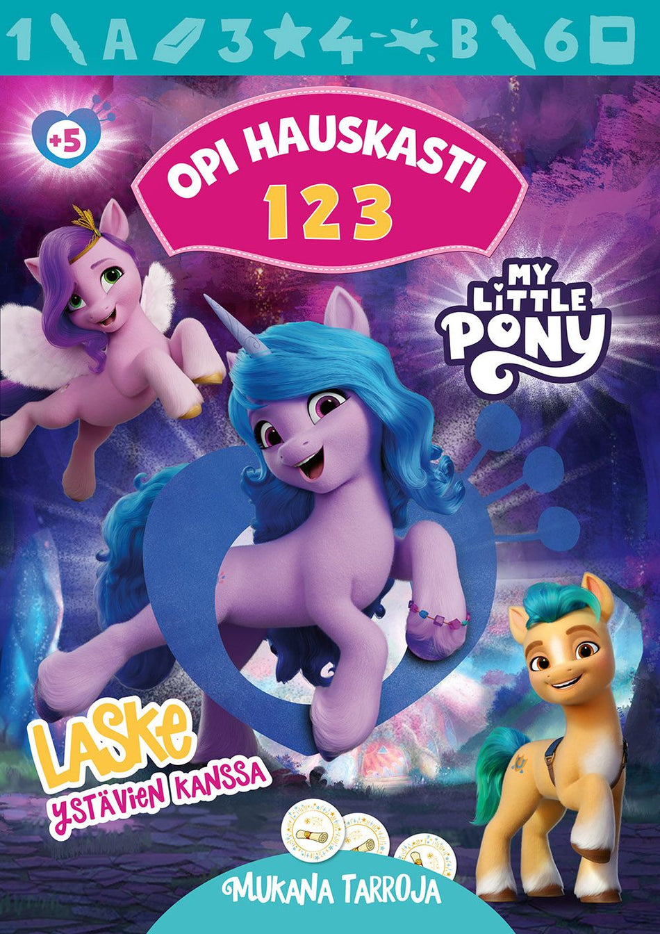 Valokuva kirjasta  My Little Pony Opi hauskasti 123, kuuluu tuoteryhmään Väritys-puuhakirjat.