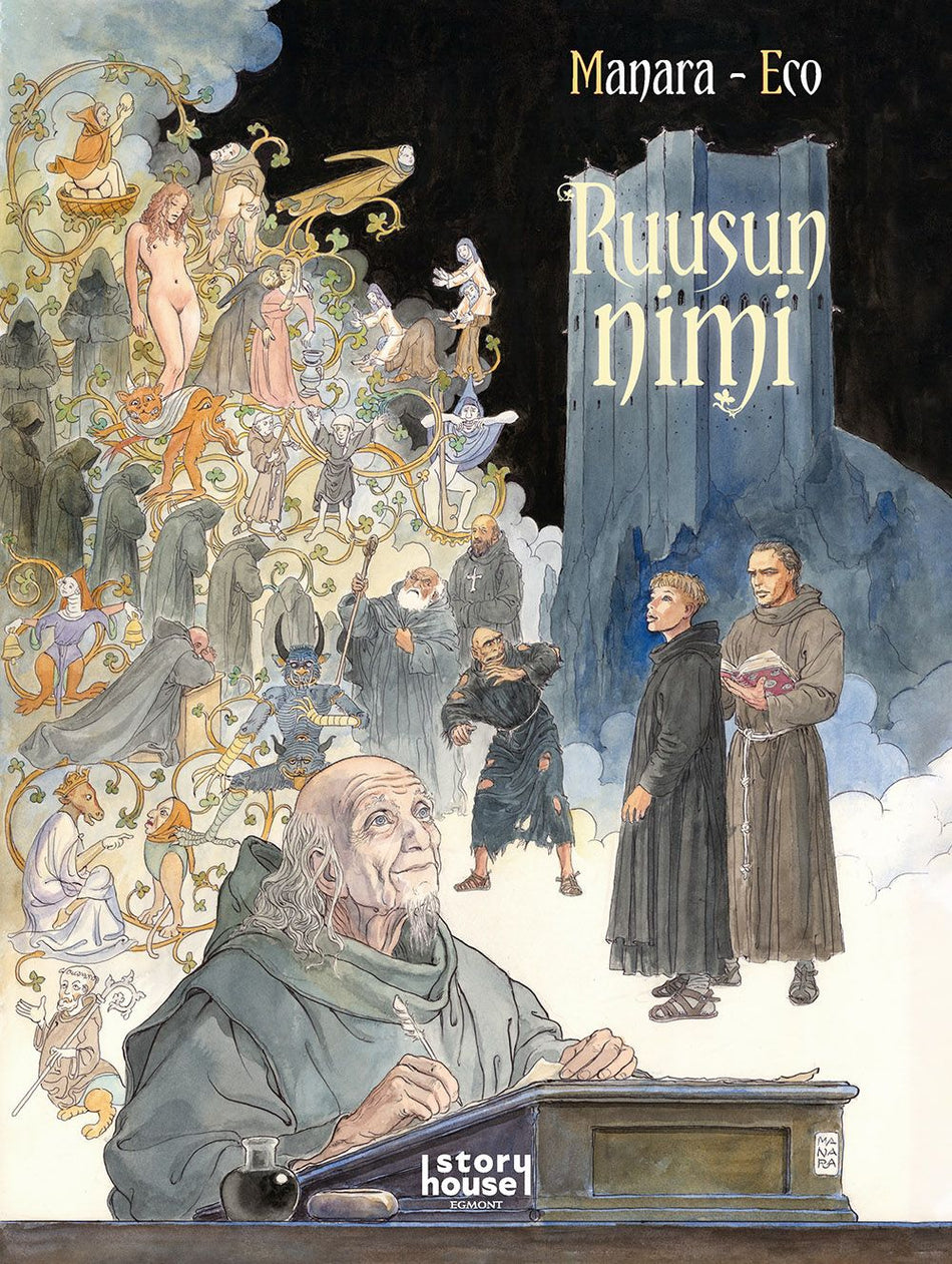 Valokuva kirjasta Umberto Eco Ruusun nimi osa 1, kuuluu tuoteryhmään Sarjakuvat.