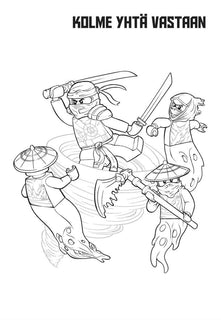 LEGO Ninjago Paksu värityskirja värityskivaa